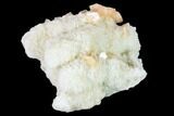 Peach Stilbite Crystals on Quartz - India #153189-3